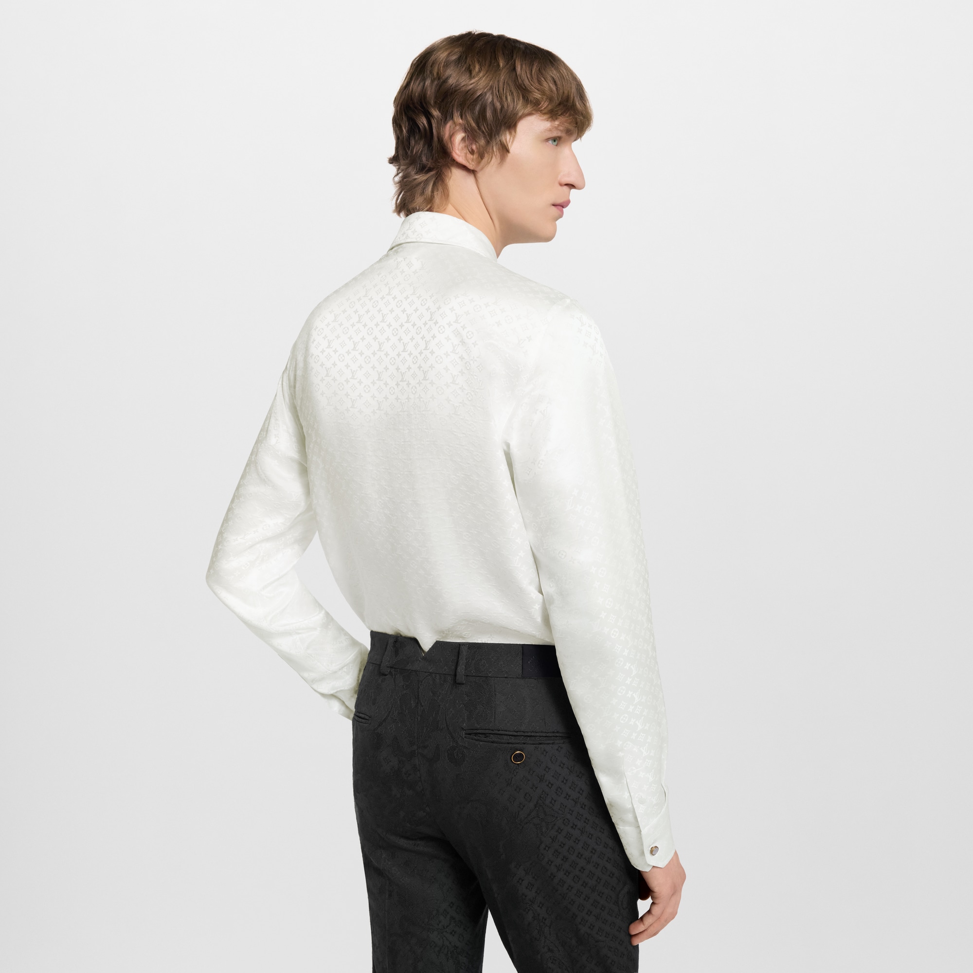 Mini Monogram Silk Evening Shirt - Men - Ready-to-Wear